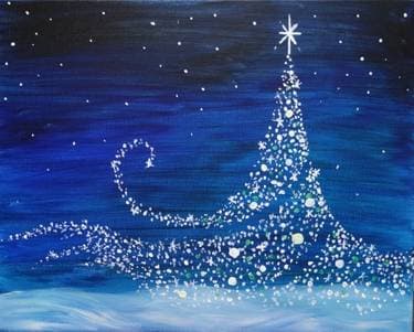 Magical Christmas - Paint Nite event in Langley, BC