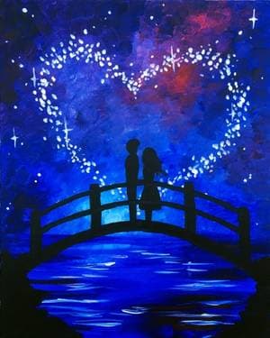 Love in the Stars - Paint Nite event in Portland, OR