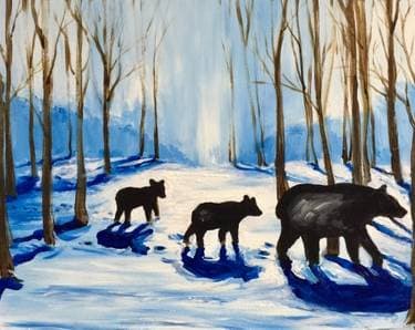 It's Beary Cold - Paint Nite event in Markham, ON