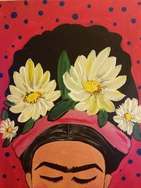Frida en Rosa - Paint Nite event in Los Angeles , CA