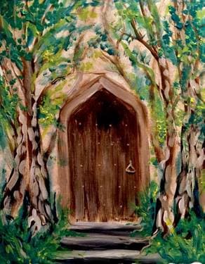 Secret Garden Door - Paint Nite event in Chico, CA