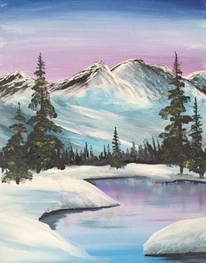 White Mountains - Paint Nite event in Richmond, BC