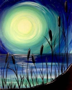 Beach Moonlight - Paint Nite event in Brampton, ON