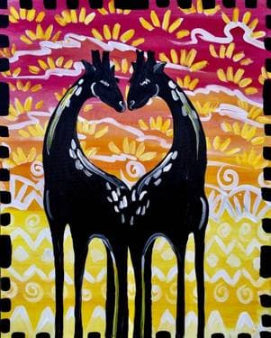 Giraffe <3 - Paint Nite event in Glen Burnie, MD