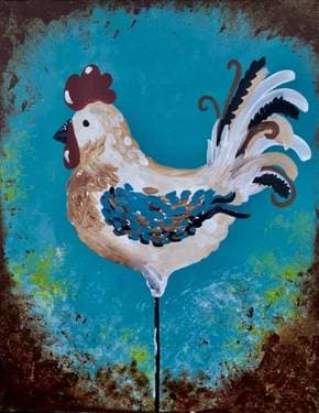 Rooster Chic - Paint Nite event in Edmonton, AB