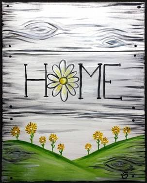 Home Flower Sign - Paint Nite event in Florence, KY