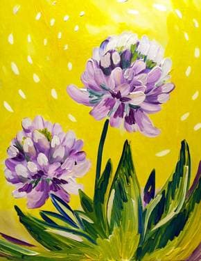 Clover Blossoms - Paint Nite event in Edmonton, AB