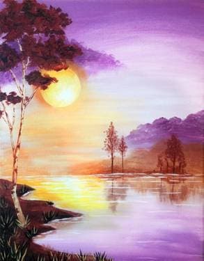 Sunrise Lake - Paint Nite event in Halifax, NS