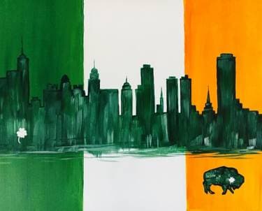 Buffalo Irish - Paint and sip event at Raintree Bar and Grill - Tonawanda in TONAWANDA, NY - PaintNite.com