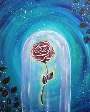The Enchanted Rose - Paint Nite event in Sacramento, CA