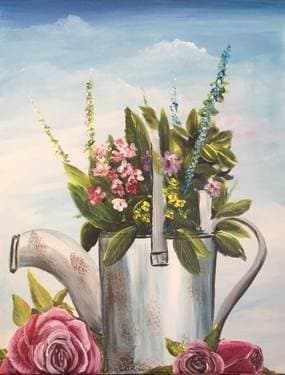 Spring Flowers II - Paint and sip event at Pub Fiction  in Ancaster, ON - PaintNite.com