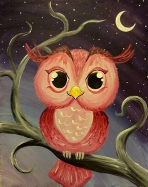 Owl Always Be Cute - Paint Nite event in Roseville, CA