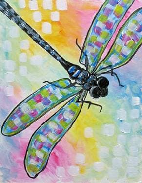 Shimmering Dragonfly II - Paint Nite event in Winnipeg, MB