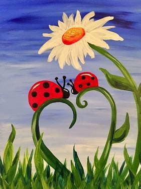 Ladybug Love III - Paint Nite event in Woburn, MA