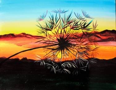 Sunset Wishes - Paint Nite event in Sandy , UT