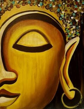 Golden Buddha - Paint and sip event at Sidelines Sports Bar & Grill - Glen Burnie in Glen Burnie, MD - PaintNite.com