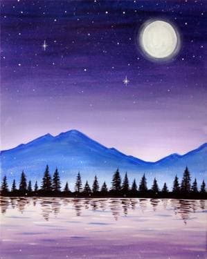 Starry Skies & Fireflies - Paint Nite event in London, ON