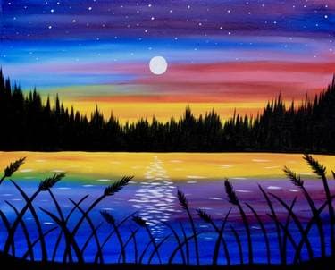 Pretty Paradise Lake - Paint Nite event in Florence, KY