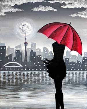 Noir Night in Toronto - Paint Nite event in Mississauga, ON