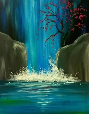 Waterfall Lagoon - Paint Nite event in sa, CA