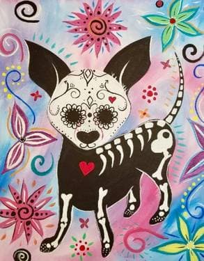 Day of the Dog - Paint Nite event in Everett, MA