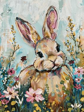 Bunny in Bloom - Paint Nite event in Levittown, NY