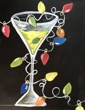 Holiday Buzz - Paint Nite event in CAMBRIDGE, MA