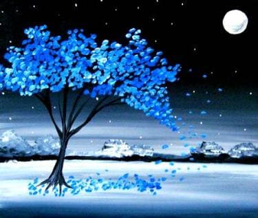 Blue Winter Plain - Paint Nite event in Simcoe, ON