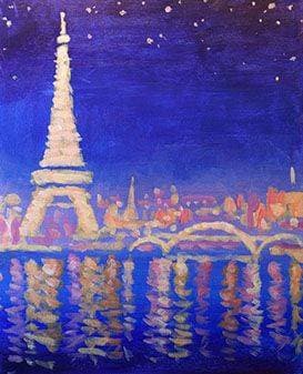 Paris Lights - Paint Nite event in Abbotsford , BC