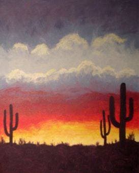 Desert Sunset - Paint Nite event in Salem, OR
