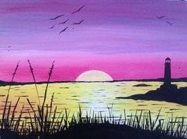 Goodnight Sun - Paint Nite event in PORTLAND, OR