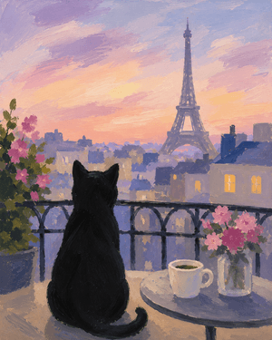 Cat in Paris - Paint Nite event in Napa, CA