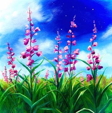 Fireweed Fantasia  - Paint Nite event in Madison, WI