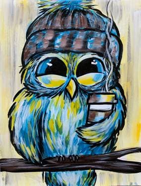 Coffee Owl Day - Paint Nite event in Moline, IL