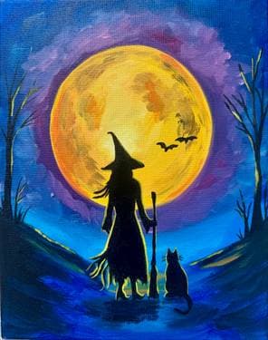Witching Hour - Paint and sip event at Old Spaghetti Factory  in Duarte, CA - PaintNite.com