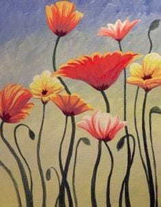 Wild Flowers - Paint Nite event in Simcoe, ON