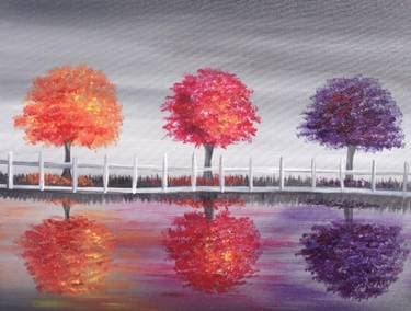 Three Trees in Autumn - Paint Nite event in Simcoe, ON