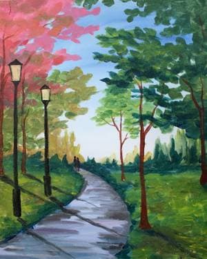 A Walk in the Park - Paint Nite event in Pasadena , CA