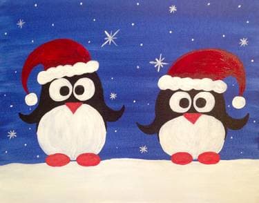 Santa's Little Helpers - Paint Nite event in Calgary, AB