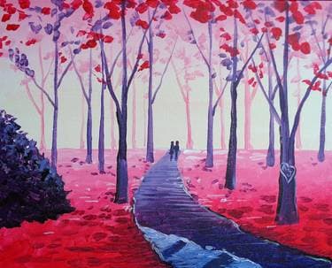 A Valentine Stroll - Paint Nite event in Anchorage, AK