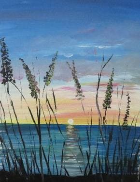 Morning Sun - Paint Nite event in Marina Del Rey, CA