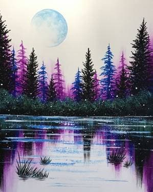 Frosted Lake - Paint and sip event at The Exchange Brewery in Niagara-On-The-Lake, ON - PaintNite.com