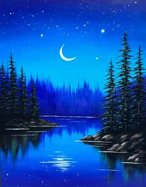 Silent Waters - Paint Nite event in Port Moody, BC