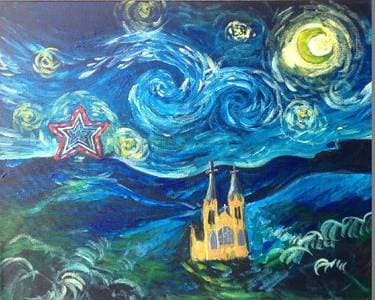 Roanoke Starry Night - Paint Nite event in Salem, VA
