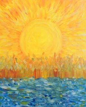 Sunshine for Van Gogh - Paint Nite event in Arcadia , CA