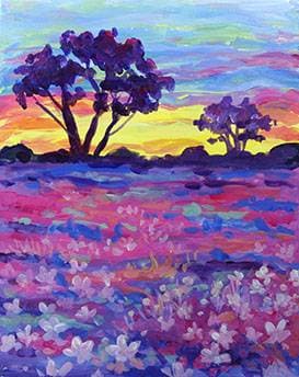 Spring Morning - Paint Nite event in Edmonton, AB