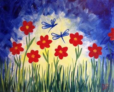 Dragonfly Dance - Paint Nite event in Manassas, VA