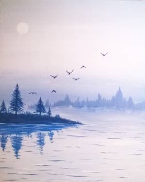 Misty Waters - Paint Nite event in Oakville, ON