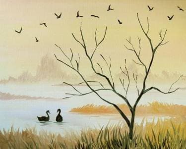 Morning Mist 2 - Paint Nite event in Brampton, ON