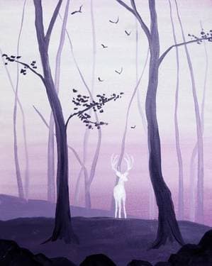 Spirit of the Forest - Paint Nite event in Burlington, ON